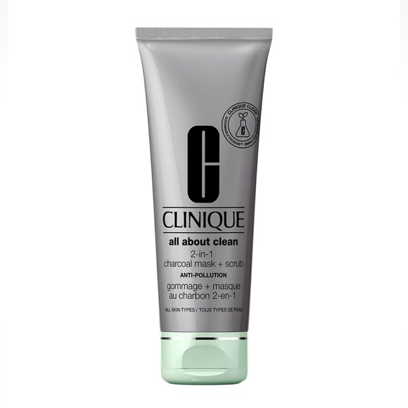 NEW FULL SIZE CLINIQUE ALL ABOUT CLEAN 2in1 CHARCOAL MASK+SCRUB 100ml - Picture 1 of 9